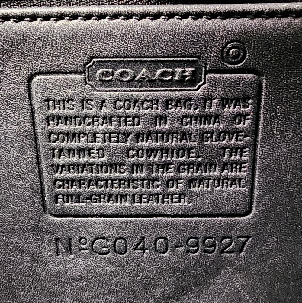 Vintage Coach Black/Nickel Willis #9927 - Picture 11 of 17